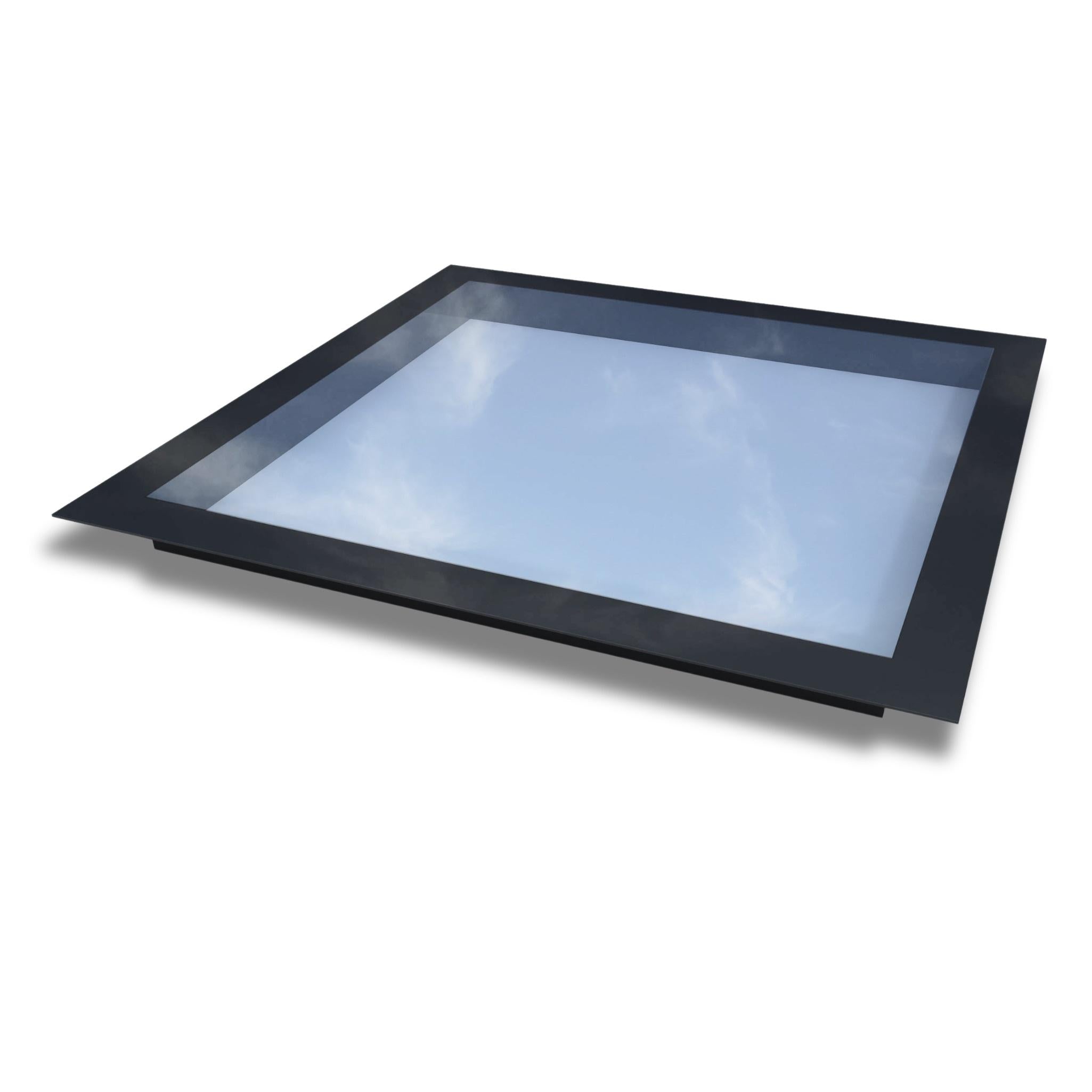 1200 x 1200 mm Frameless Skylight for Flat Roof - Triple Glazed