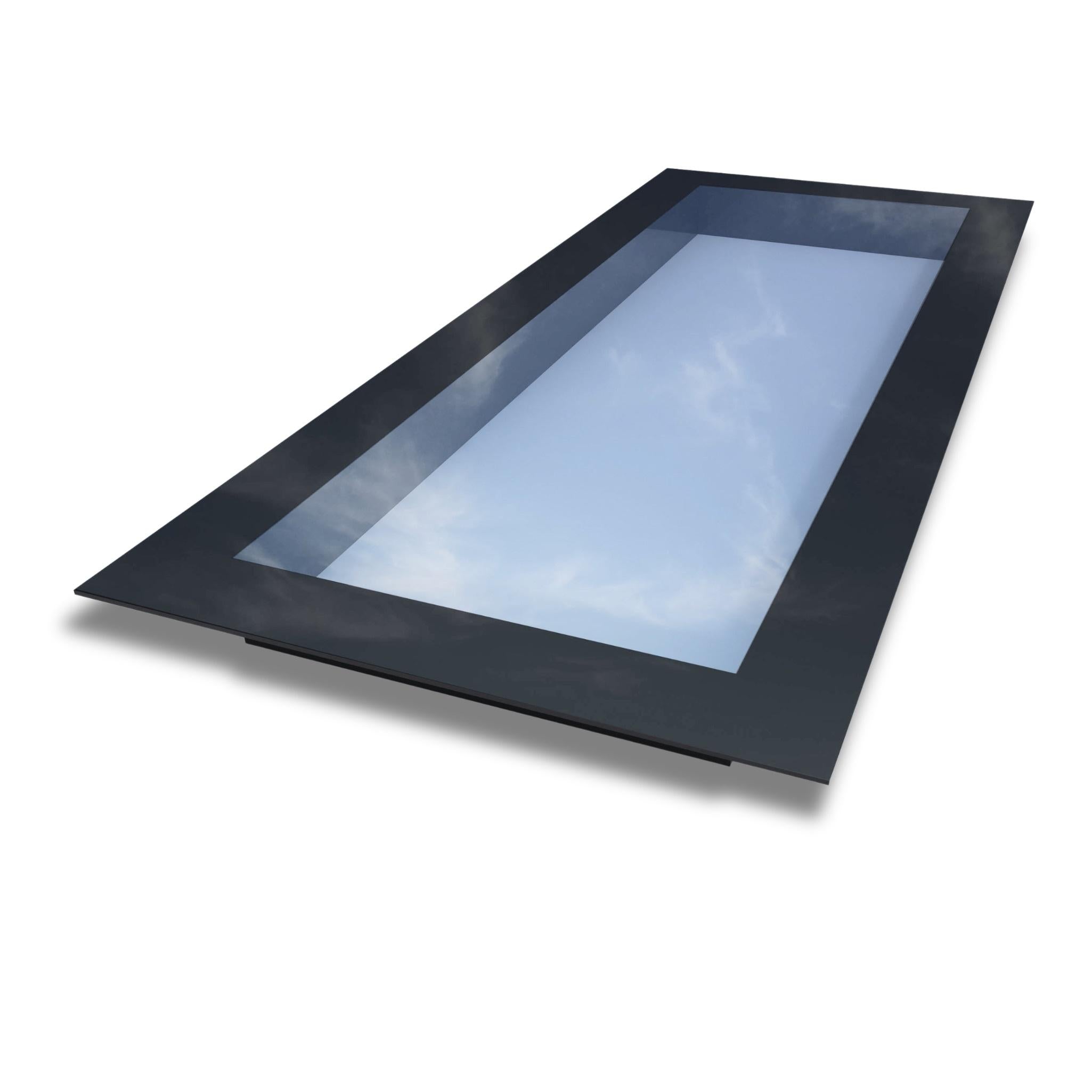 500 x 1500 mm Frameless Skylight for Flat Roof - Triple Glazed - 0