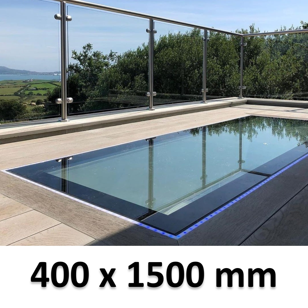 400 x 1500 mm Frameless Walk-on Skylight