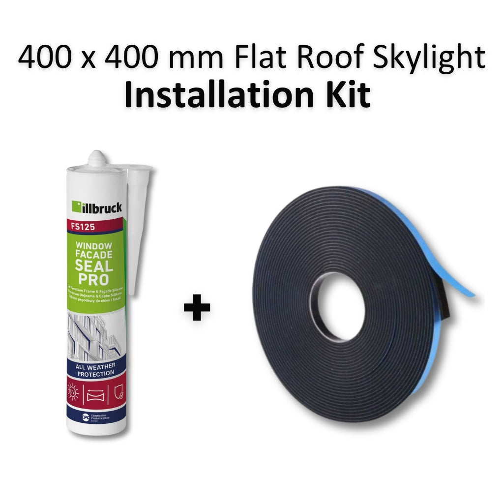 400 x 400 mm Flat Roof Skylight Installation Kit