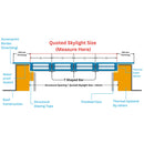 Bespoke Triple Glazed Modular Skylight For Flat & Pitched Roof.