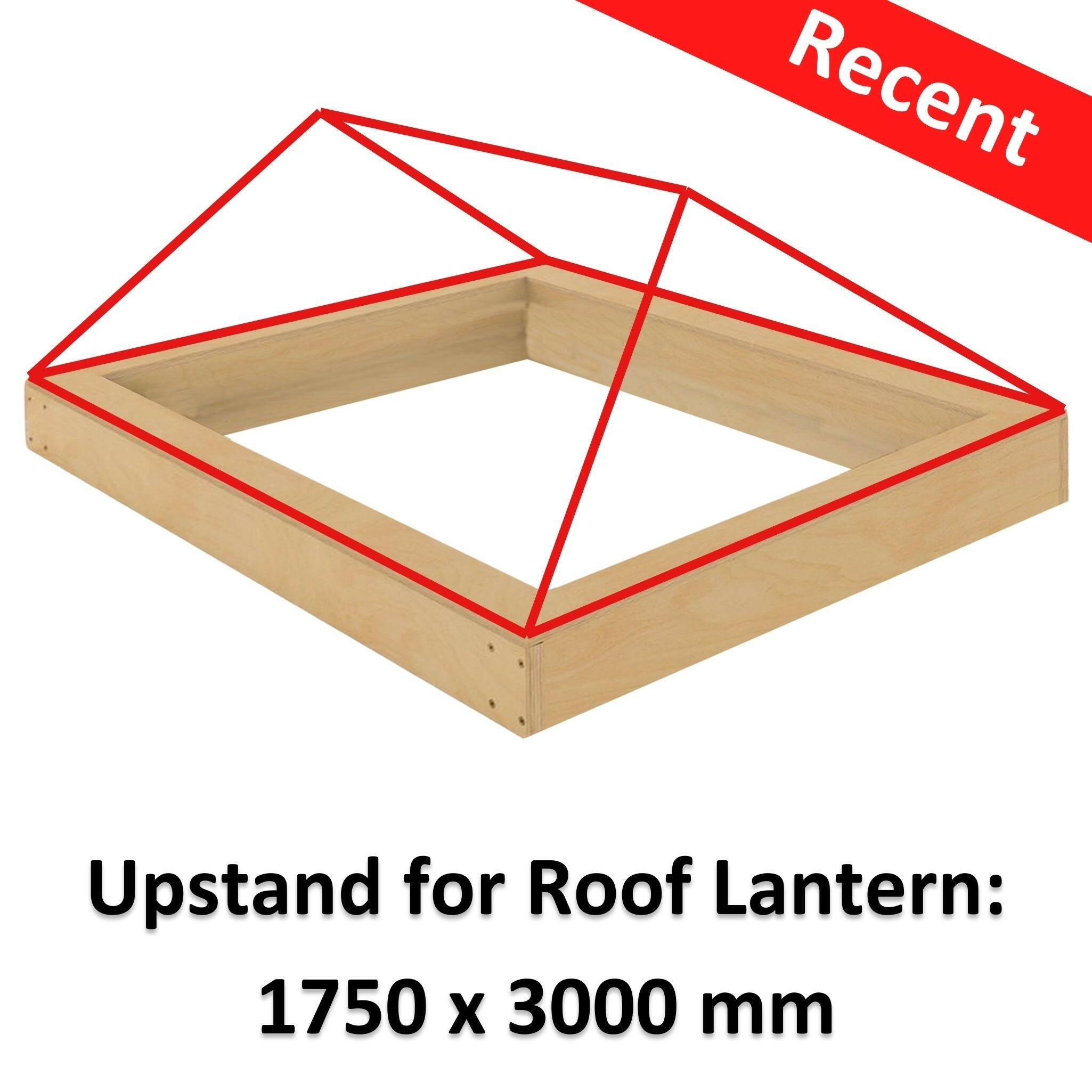 1750 x 3000 mm WBP Insulated Upstand for Roof Lanterns.