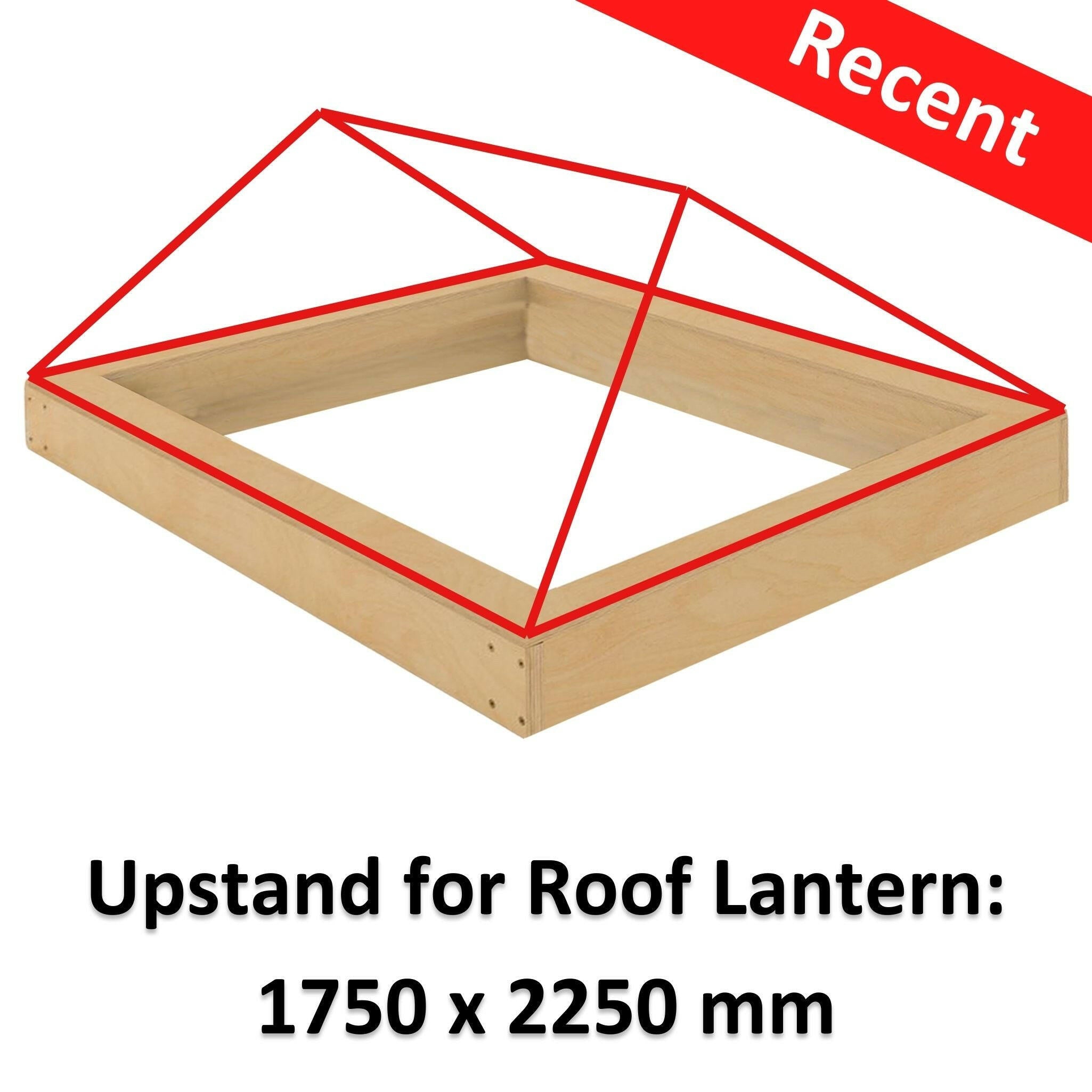 1750 x 2250 mm WBP Insulated Upstand for Roof Lanterns.