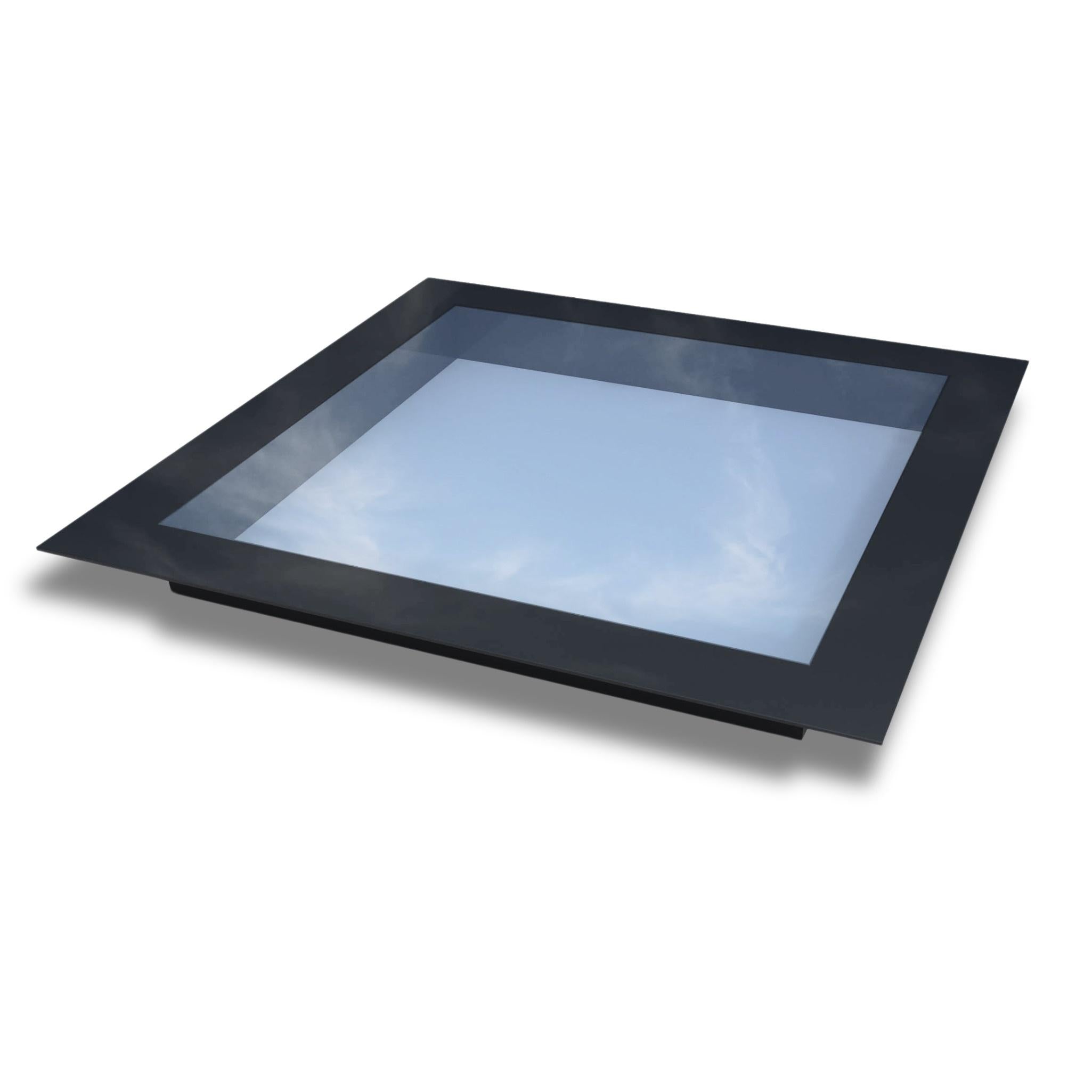 800 x 800 mm Frameless Skylight for Flat Roof - Triple Glazed