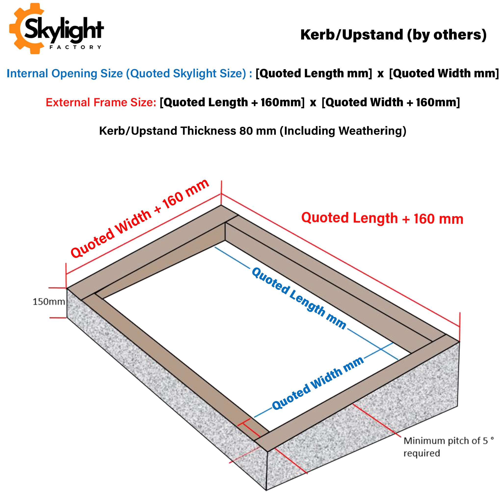 Bespoke Framed Skylight for Flat Roof