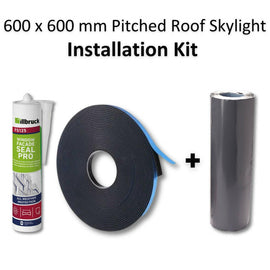 600 x 600 mm Pitched Roof Skylight (Slate Roof) Installation Kit.