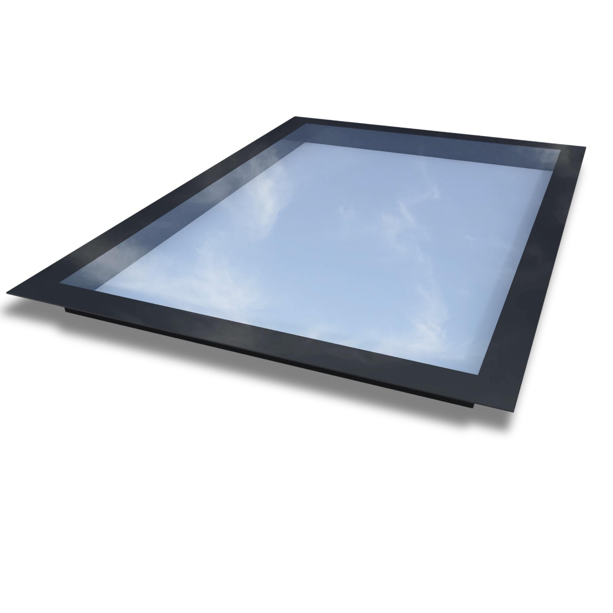 1200 x 1800 mm Frameless Skylight for Flat Roof - Triple Glazed - 0