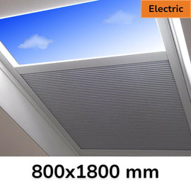 800 x 1800 mm Electric Blinds for Flat / Pitched Roof Skylights & Roof Lanterns.