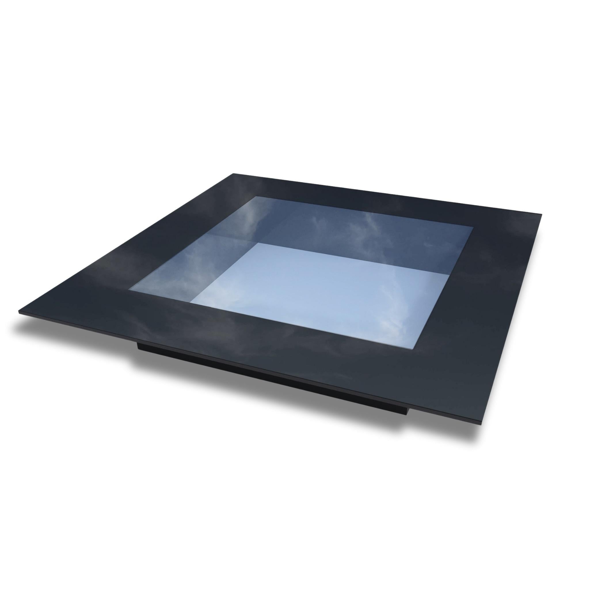 400 x 400 mm Frameless Skylight for Flat Roof - Triple Glazed