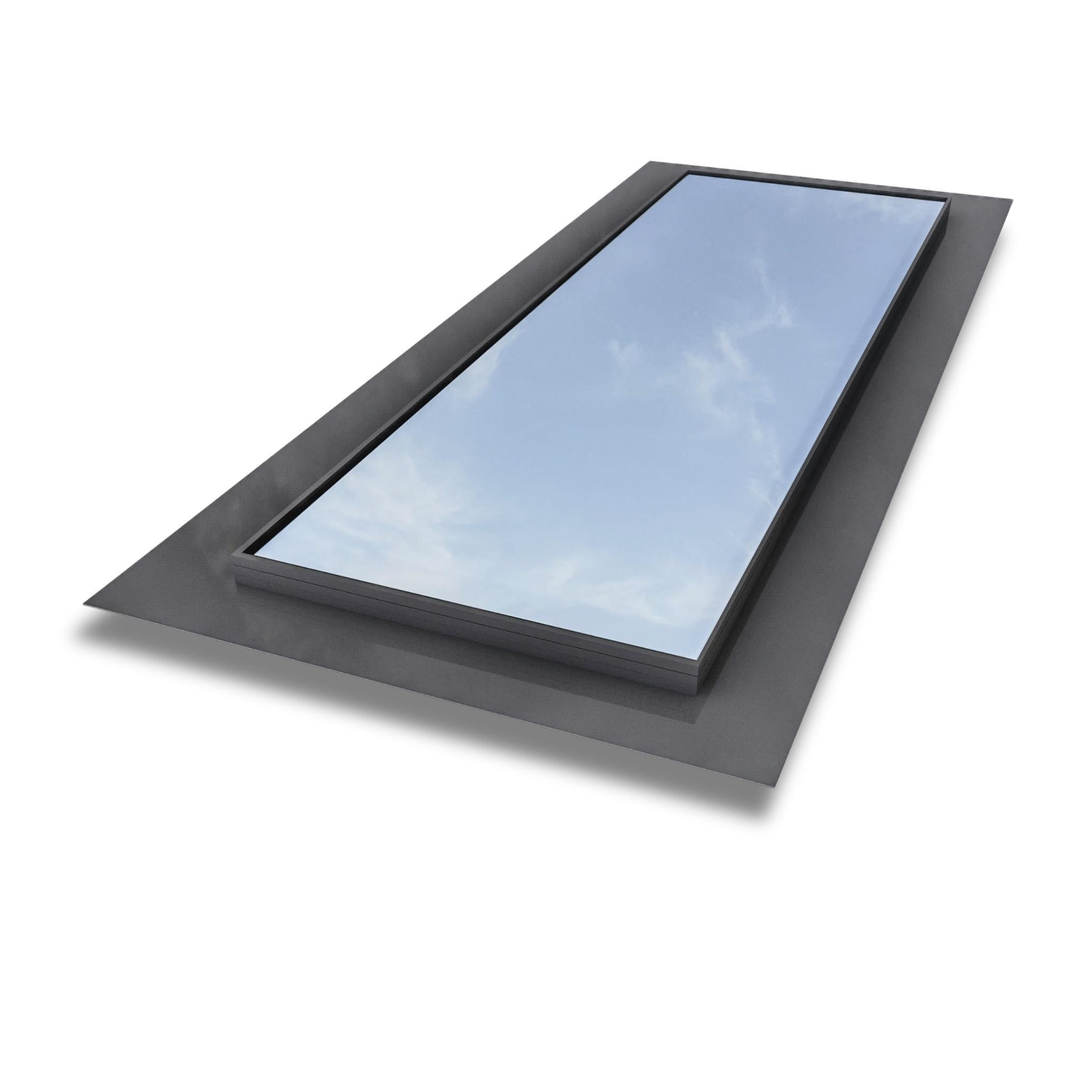 500 x 1500 mm Frameless Skylight for Flat Roof - Triple Glazed