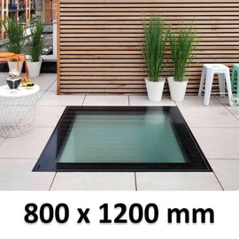 800 x 1200 mm Framed Walk-on Skylight.