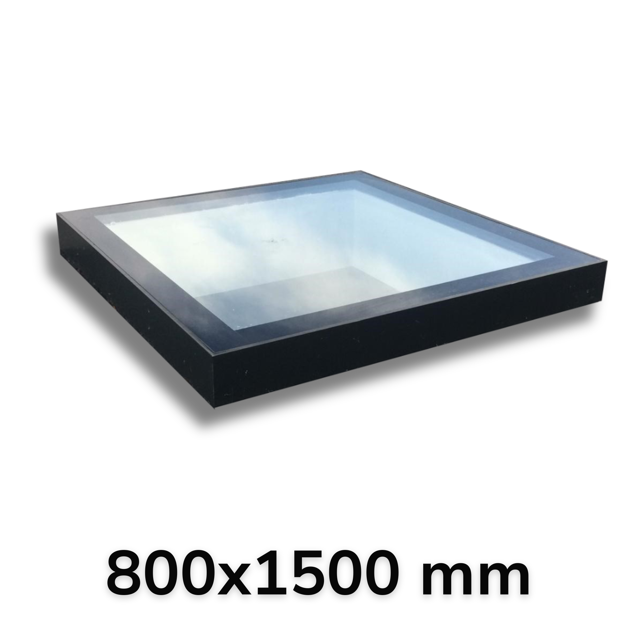 800 x 1500 mm Framed Skylight for Flat Roof