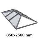 850 x 2500 mm Korniche Style #3 Aluminium Roof Lantern.