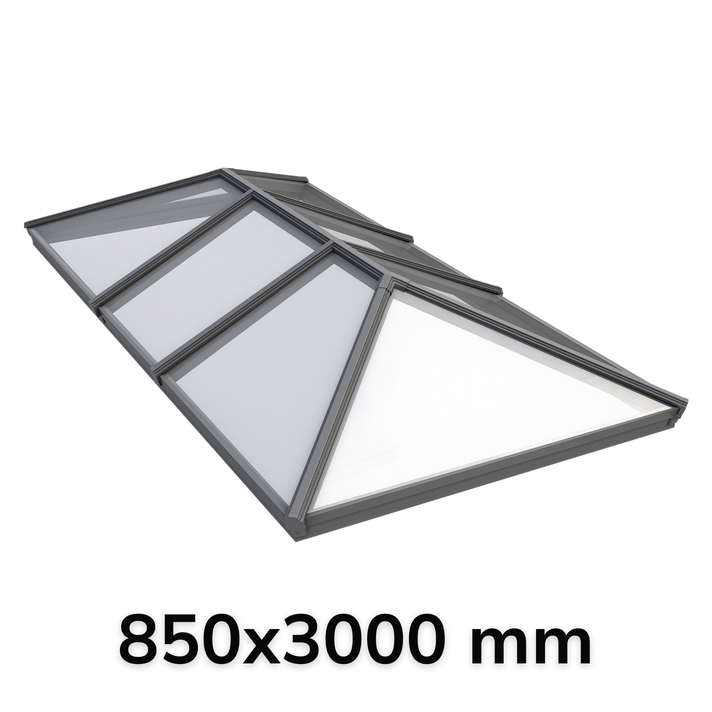 850 x 3000 mm Korniche Style #3 Aluminium Roof Lantern