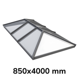 850 x 4000 mm Korniche Style #3 Aluminium Roof Lantern.
