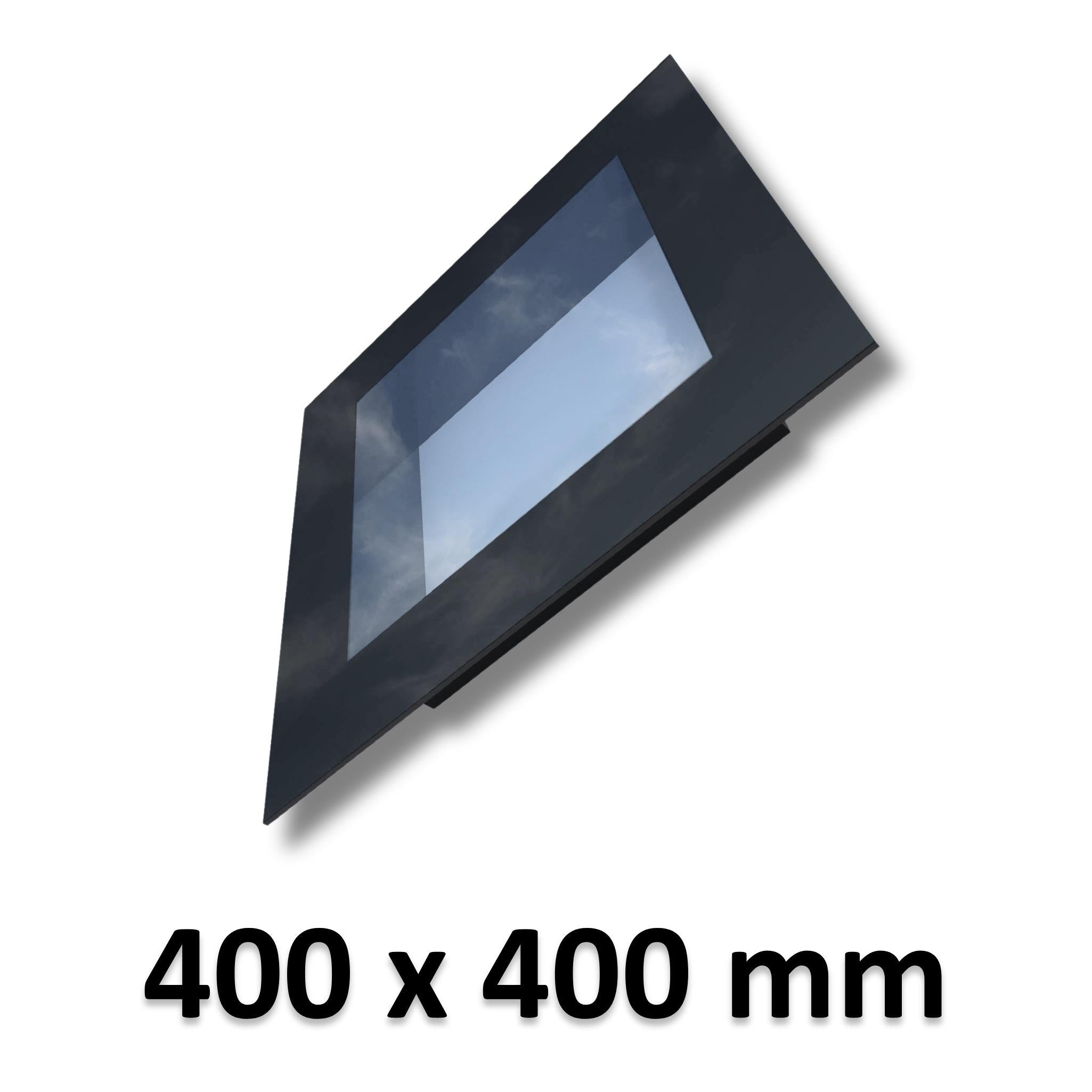 400 x 400 mm Frameless Skylight for Pitched Roof - Triple Glazed