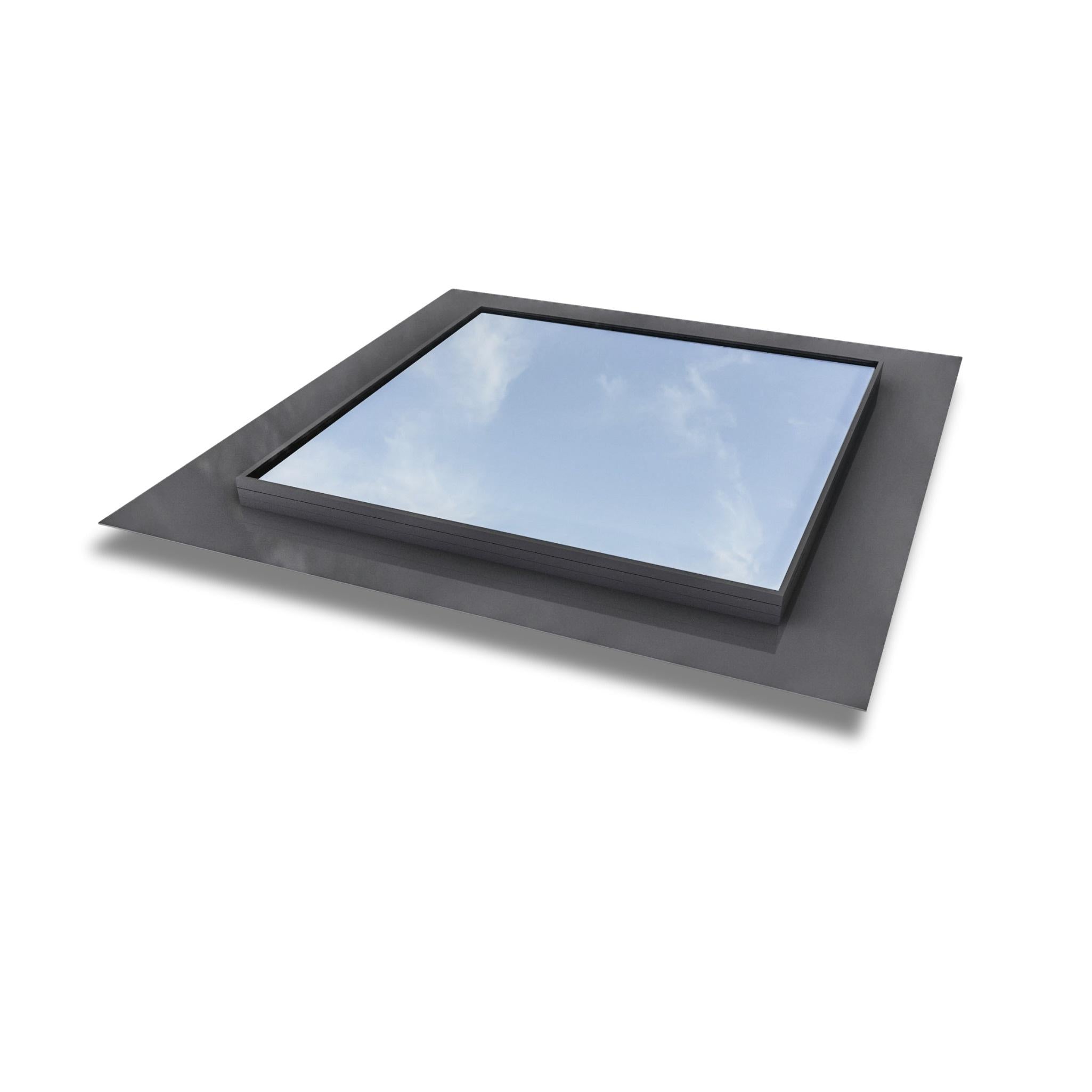 600 x 600 mm Frameless Skylight for Flat Roof - Triple Glazed