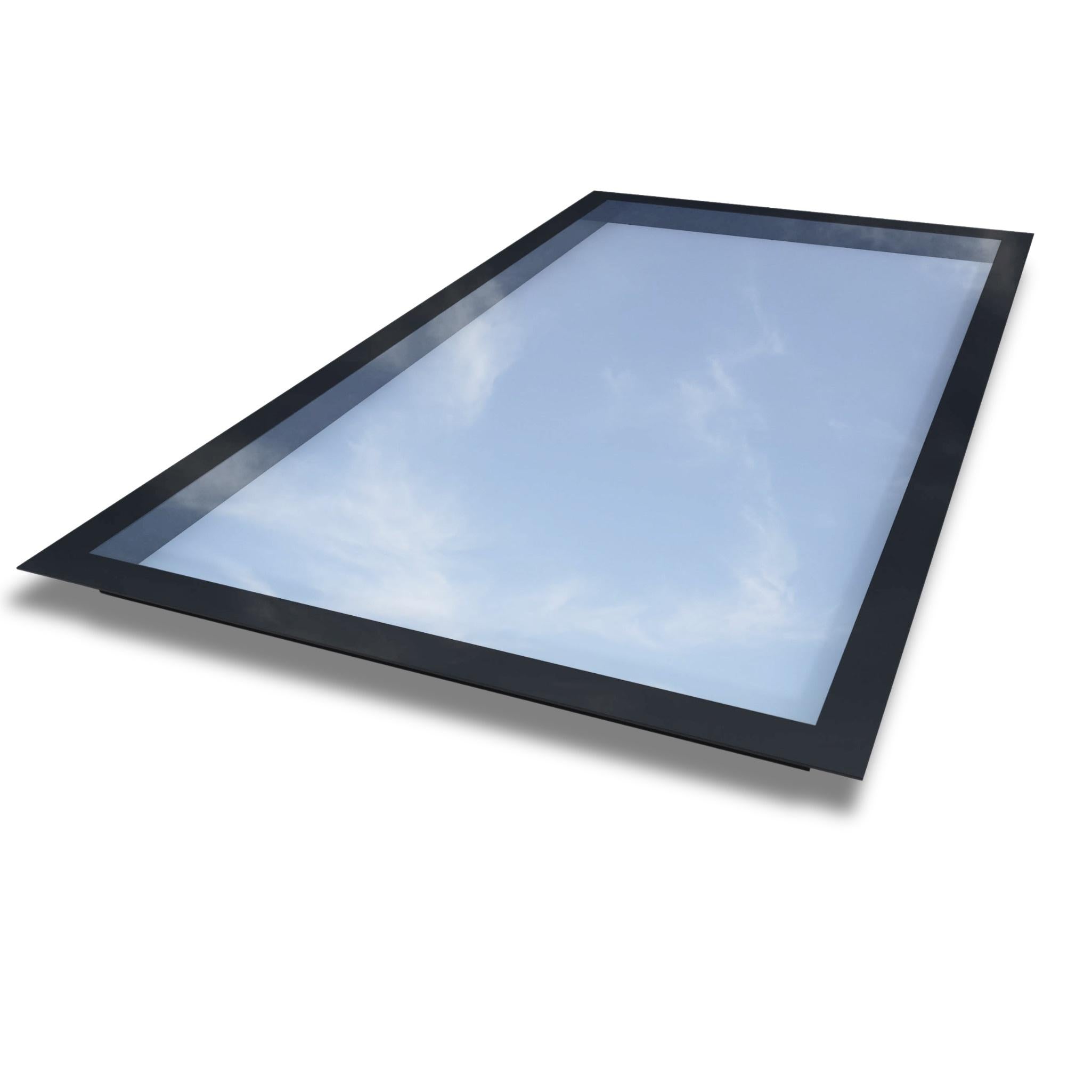 1500 x 3000 mm Frameless Skylight for Flat Roof - Triple Glazed - 0