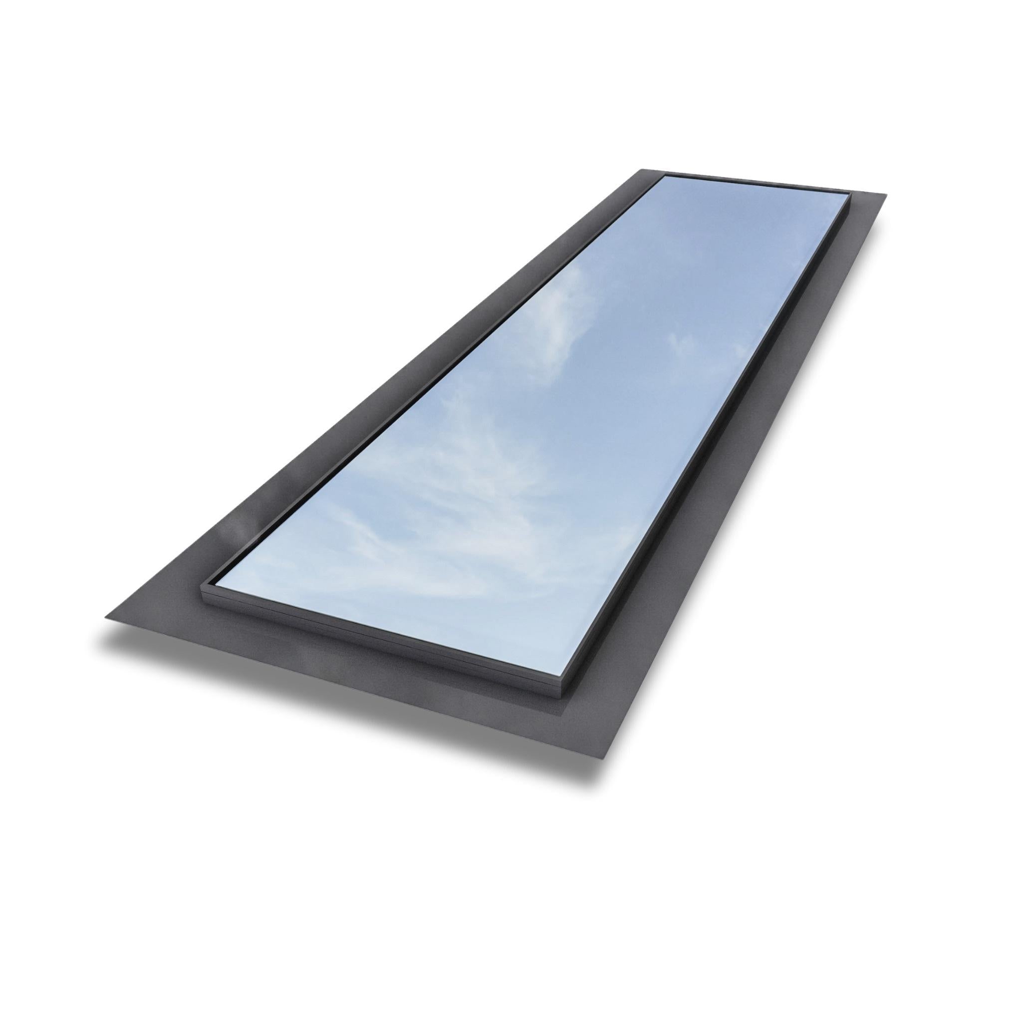 600 x 2500 mm Frameless Skylight for Flat Roof - Triple Glazed