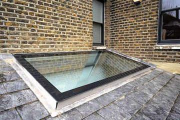 1000 x 3000 mm Frameless Skylight for Pitched Roof - Triple Glazed.