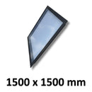 1500 x 1500 mm Frameless Skylight for Pitched Roof - Triple Glazed.