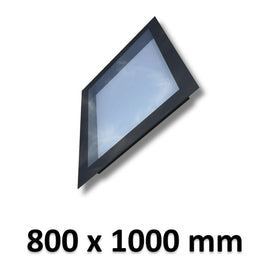 800 x 1000 mm Frameless Skylight for Pitched Roof - Triple Glazed.