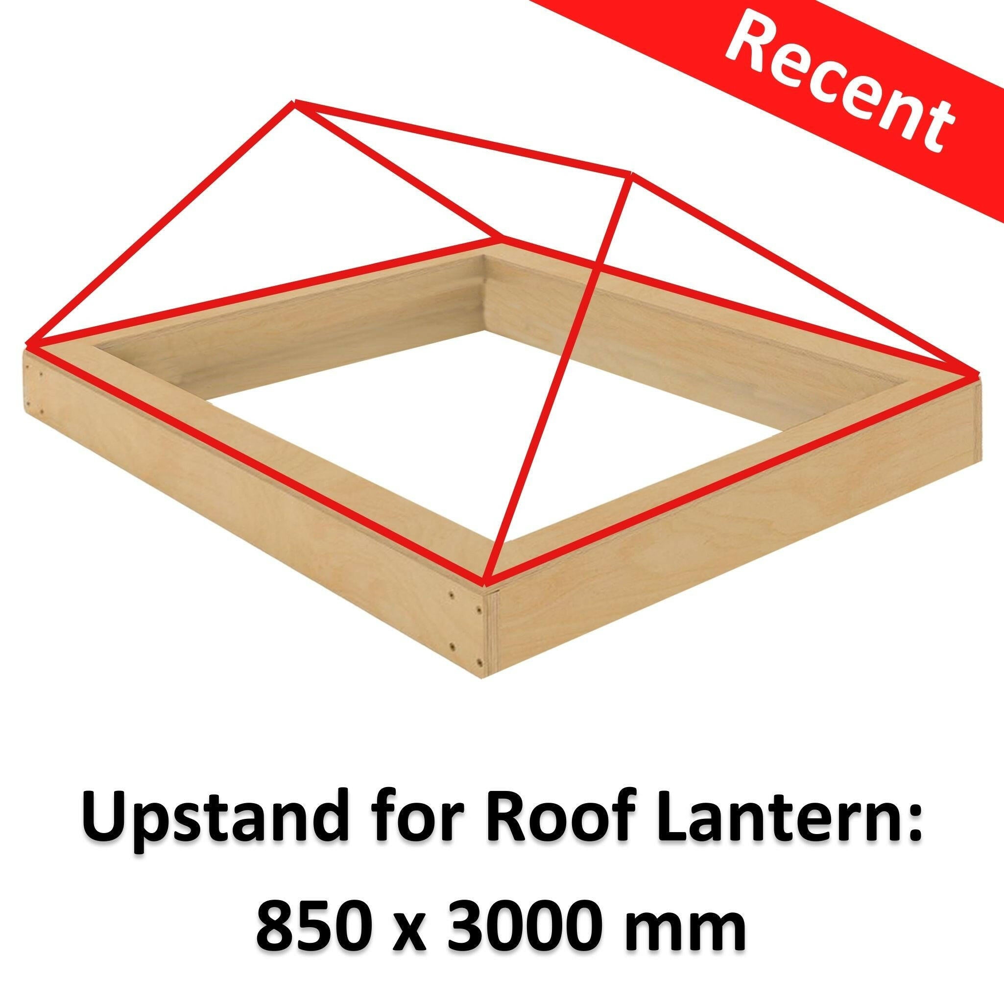 850 x 3000 mm WBP Insulated Upstand for Roof Lanterns.