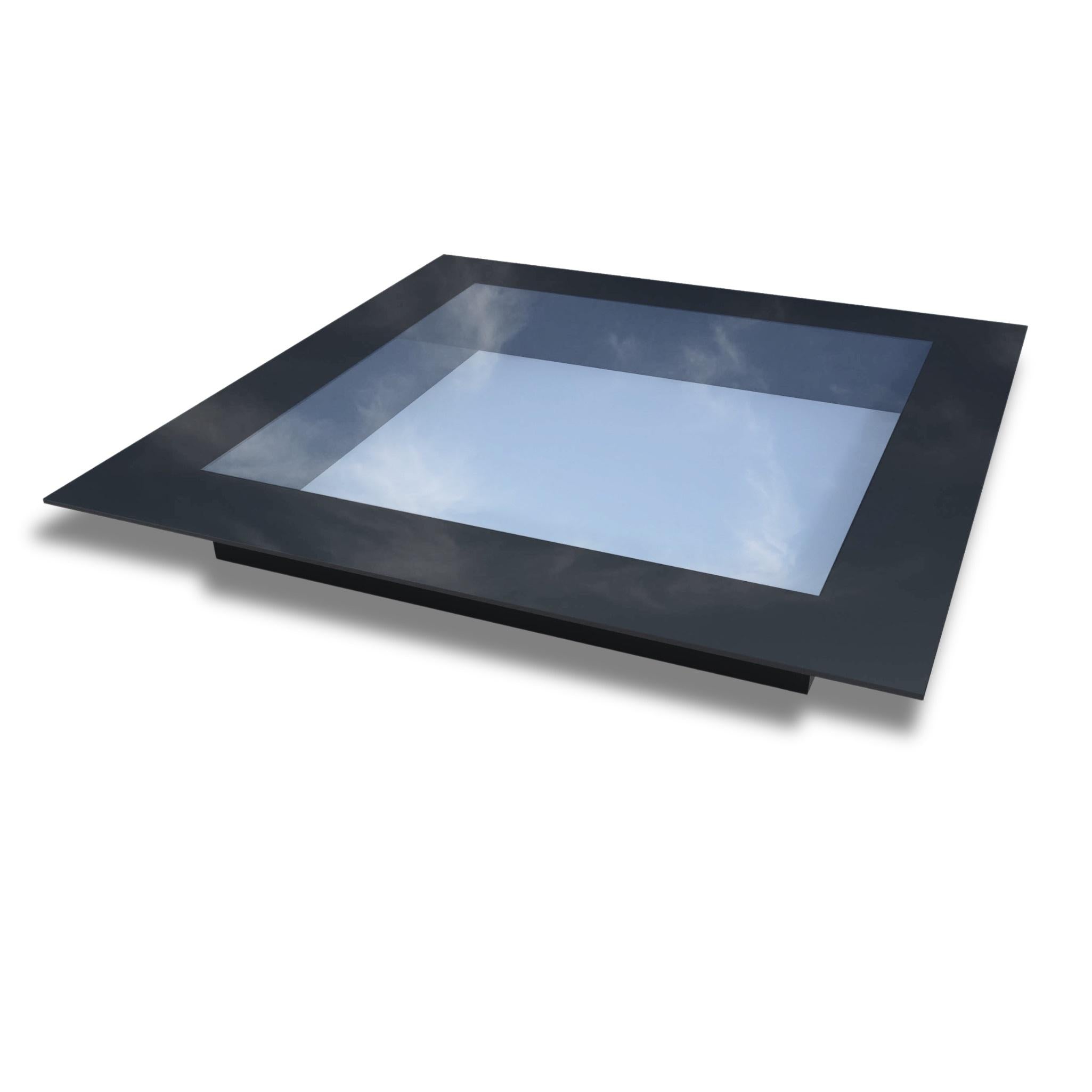 600 x 600 mm Frameless Skylight for Flat Roof - Triple Glazed - 0