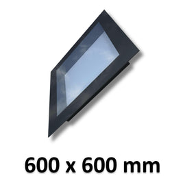 600 x 600 mm Frameless Skylight for Pitched Roof - Triple Glazed.