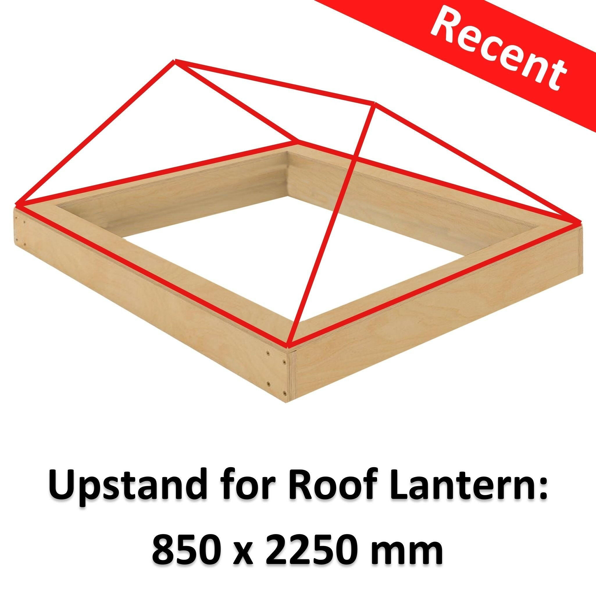 850 x 2250 mm WBP Insulated Upstand for Roof Lanterns.