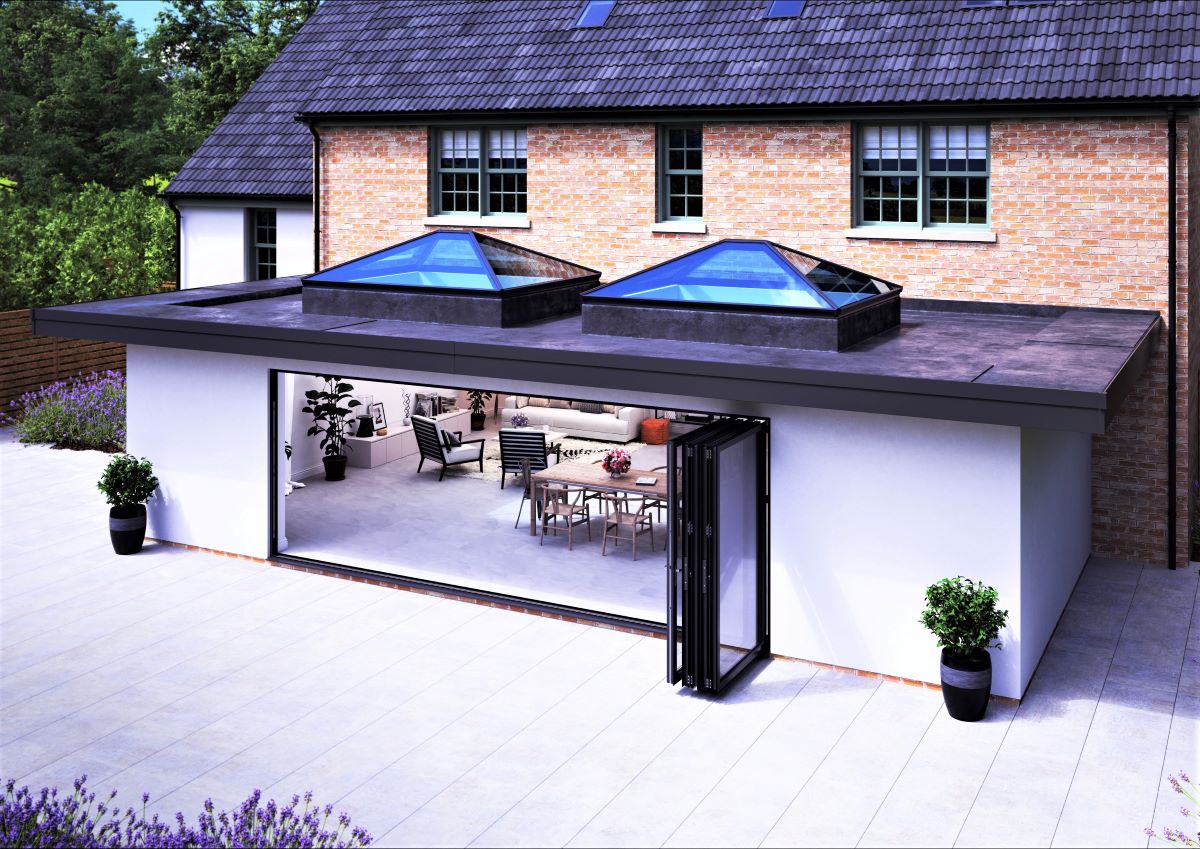 1500 x 2500 mm Korniche Style #1 Aluminium Roof Lantern