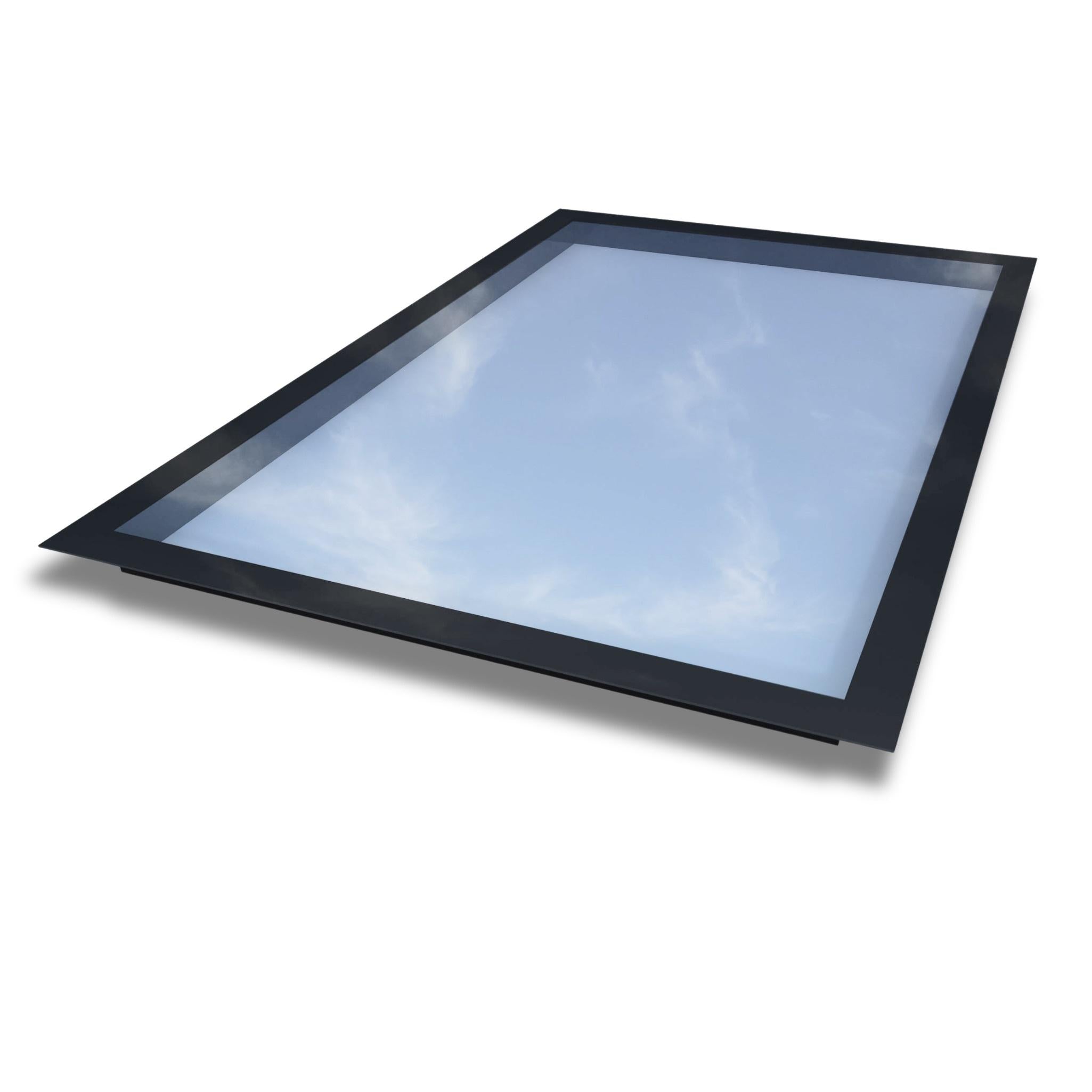 1500 x 2500 mm Frameless Skylight for Flat Roof - Triple Glazed - 0