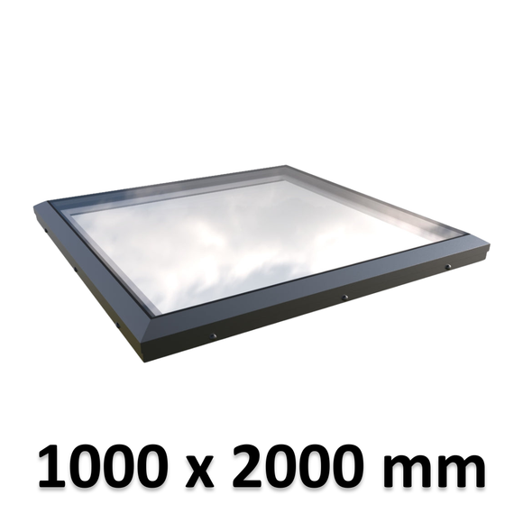 1000 x 2000 mm Brett Martin Fixed Skylight for Flat Roof.
