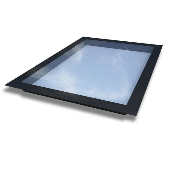 1000 x 1500 mm Frameless Skylight for Flat Roof - Triple Glazed.