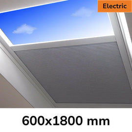 600 x 1800 mm Electric Blinds for Flat / Pitched Roof Skylights & Roof Lanterns.
