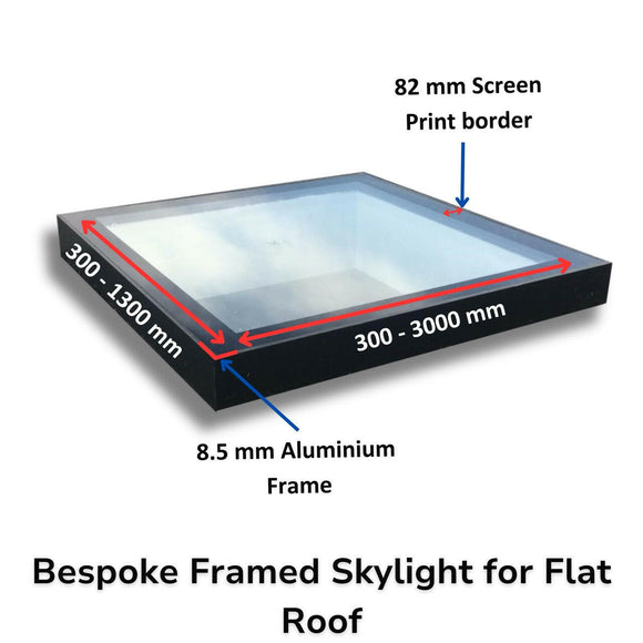 Bespoke Framed Skylight for Flat Roof.
