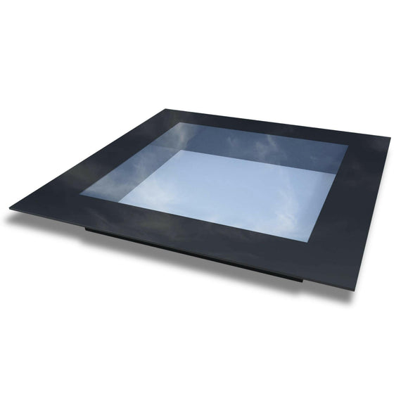500 x 500 mm Frameless Skylight for Flat Roof - Triple Glazed.
