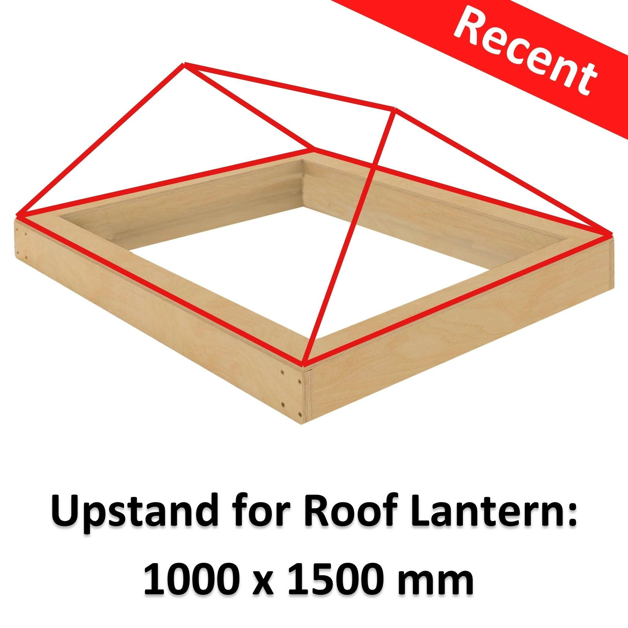 1000 x 1500 mm WBP Insulated Upstand for Roof Lanterns.