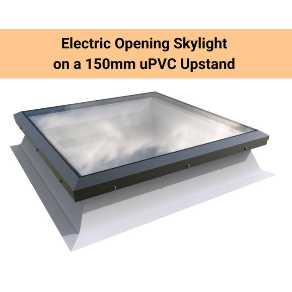 Brett Martin Bespoke Electric Opening Skylight for Flat Roof.