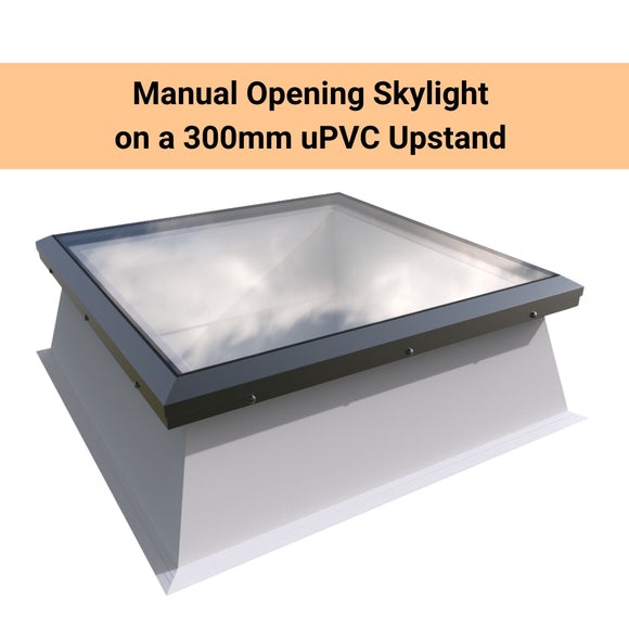 Brett Martin Bespoke Manual Opening Skylight for Flat Roof.