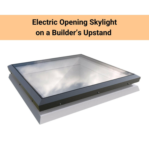Brett Martin Bespoke Electric Opening Skylight for Flat Roof.