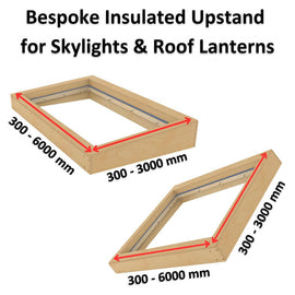 Bespoke WBP Insulated Upstands for Skylights & Roof Lanterns.
