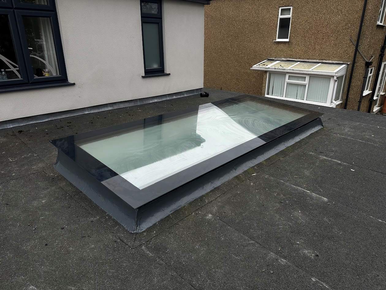 1000 x 1000 mm Frameless Skylight for Flat Roof - Triple Glazed