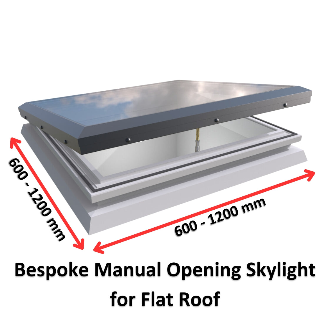 Brett Martin Bespoke Manual Opening Skylight for Flat Roof