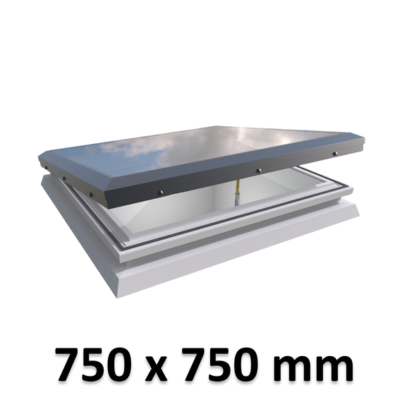 750 x 750 mm Brett Martin Manual Opening Skylight for Flat Roof.