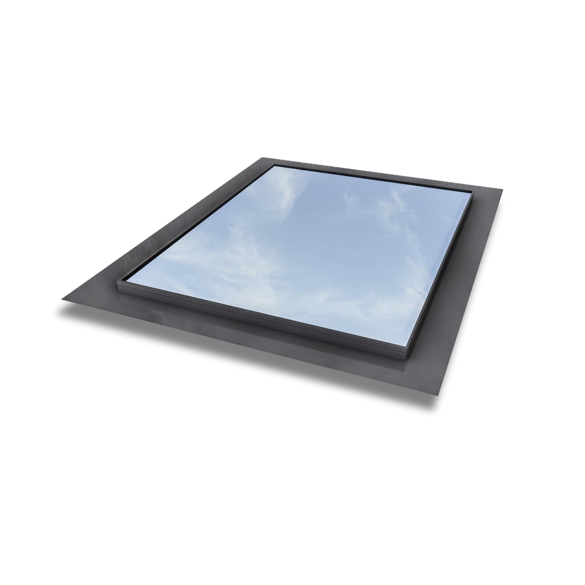 800 x 1000 mm Frameless Skylight for Flat Roof - Triple Glazed