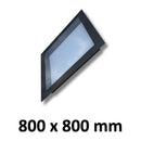 800 x 800 mm Frameless Skylight for Pitched Roof - Triple Glazed.