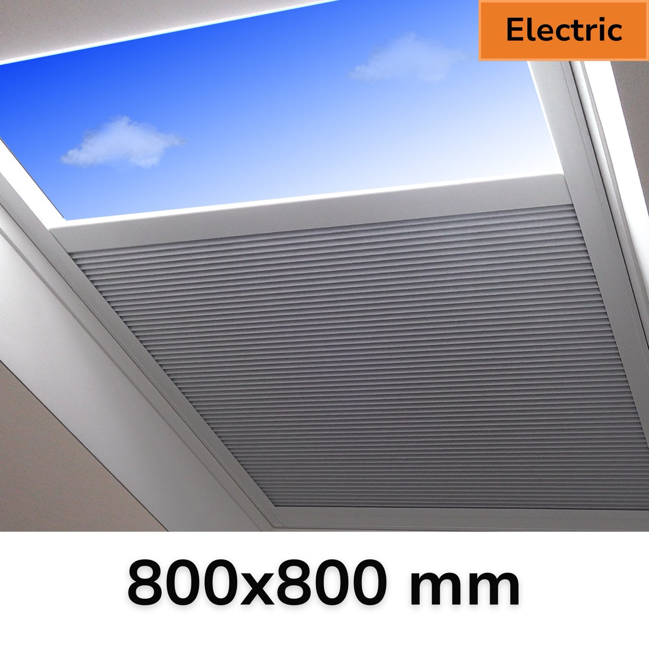 800 x 800 mm Electric Blinds for Flat / Pitched Roof Skylights & Roof Lanterns