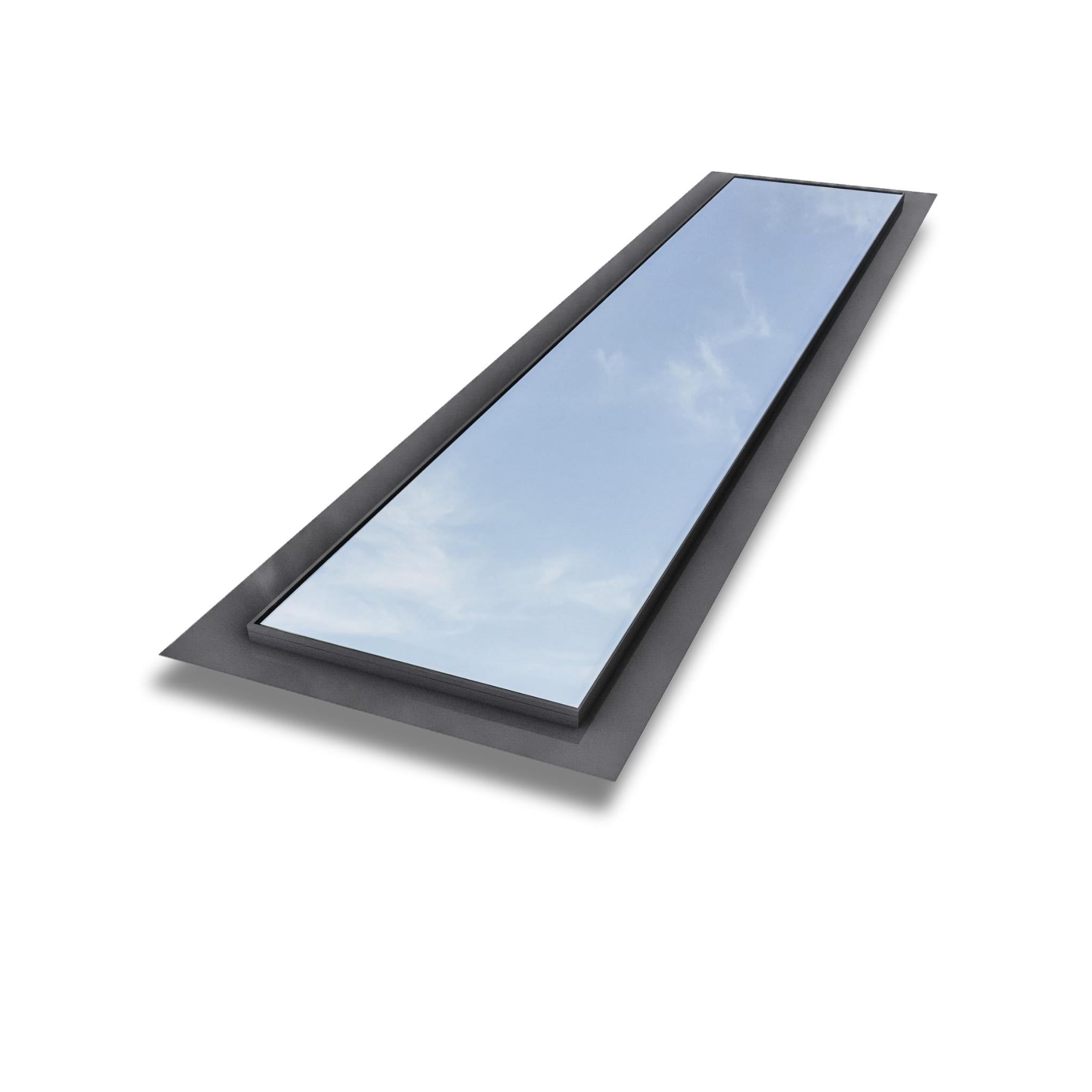 600 x 3000 mm Frameless Skylight for Flat Roof - Triple Glazed