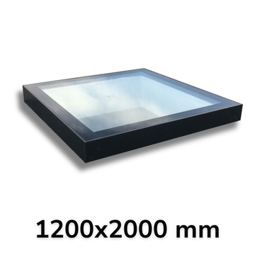 1200 x 2000 mm Framed Skylight for Flat Roof.